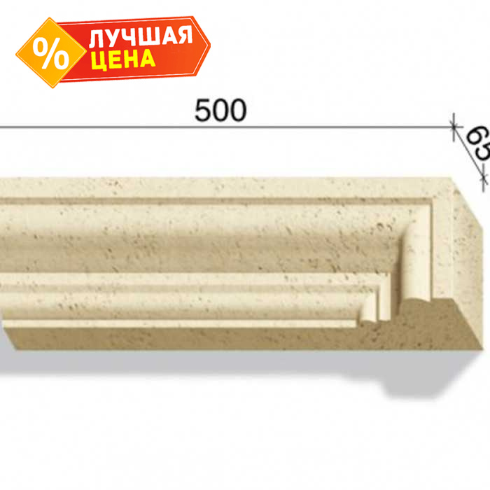 Угловой элемент для наличников и карнизов White Hills Тиволи 721-22, 500х65х130